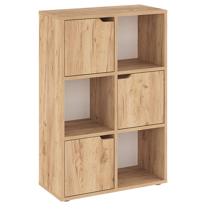 Βιβλιοθήκη Bookel Μελαμίνης σε Oak Απόχρωση 59.5x27.5x89