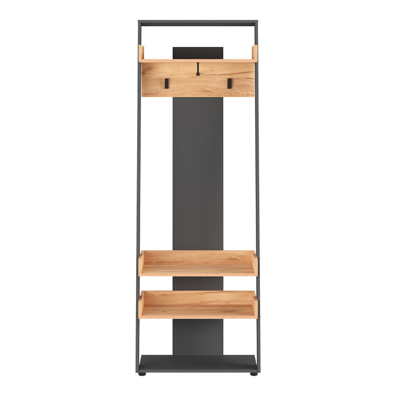 Έπιπλο Εισόδου Sciove σε Ανθρακί-Φυσική Απόχρωση 70x40x200