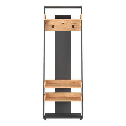 Έπιπλο Εισόδου Sciove σε Ανθρακί-Φυσική Απόχρωση 70x40x200