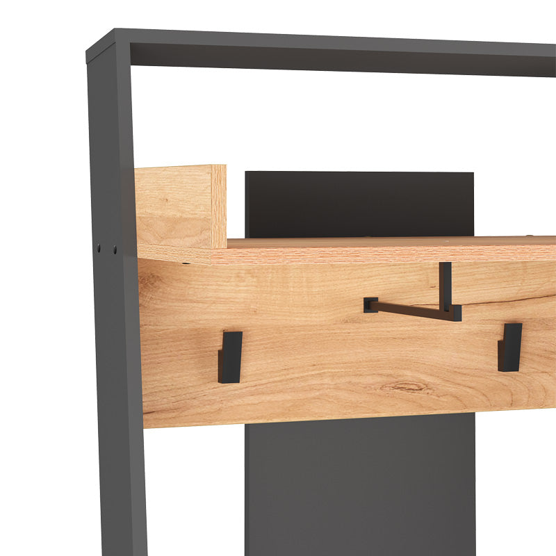 Έπιπλο Εισόδου Sciove σε Ανθρακί-Φυσική Απόχρωση 70x40x200