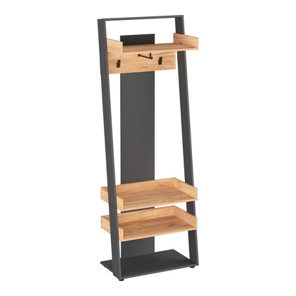 Έπιπλο Εισόδου Sciove σε Ανθρακί-Φυσική Απόχρωση 70x40x200