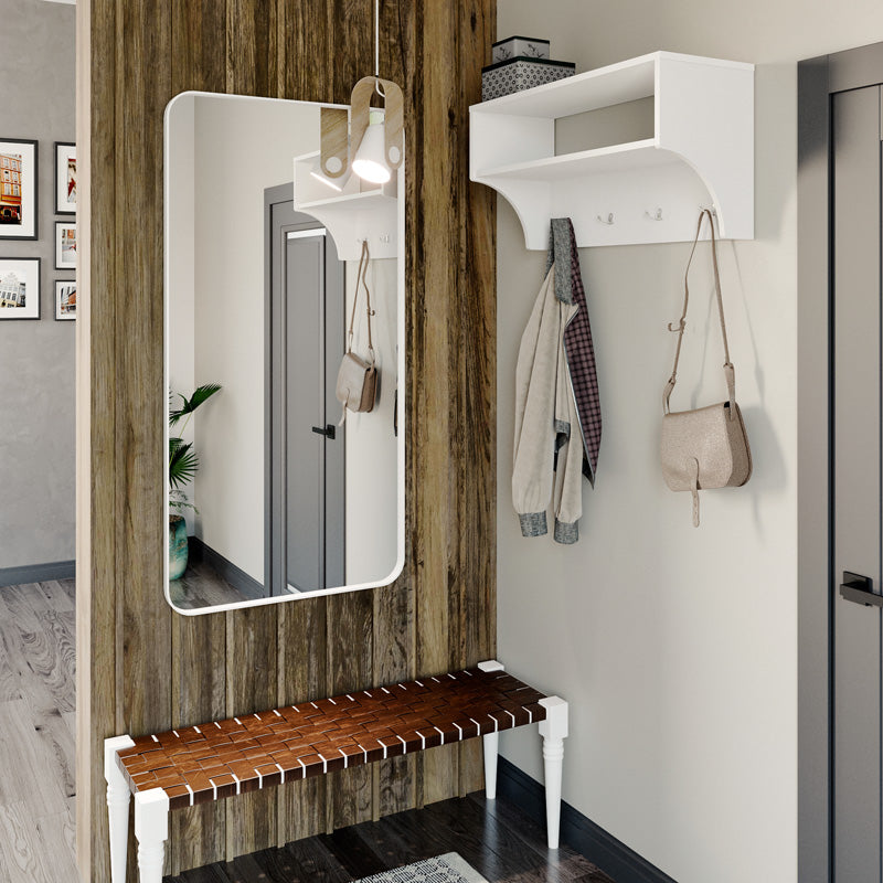 Κρεμάστρα Crosta σε Λευκή Απόχρωση 80x28x40