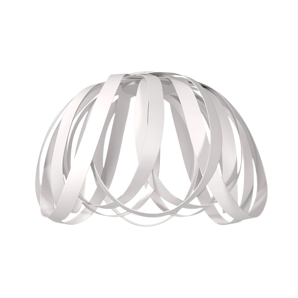 Φωτιστικό Κρεμαστό Madrid Μονόφωτο Λευκό (PP+PVC) Ε27 40x40x80