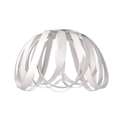 Φωτιστικό Κρεμαστό Madrid Μονόφωτο Λευκό (PP+PVC) Ε27 40x40x80