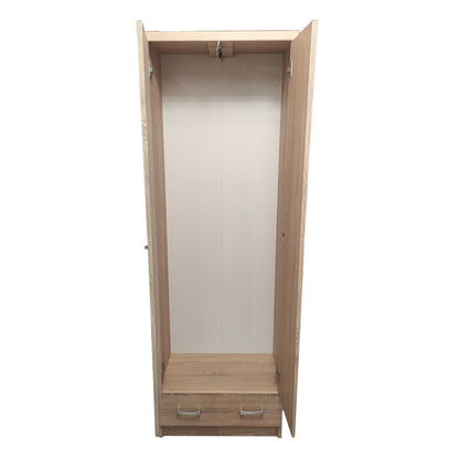 Ντουλάπα Δίφυλλη Top Mix Σονόμα με Καθρέπτη 60x33x183