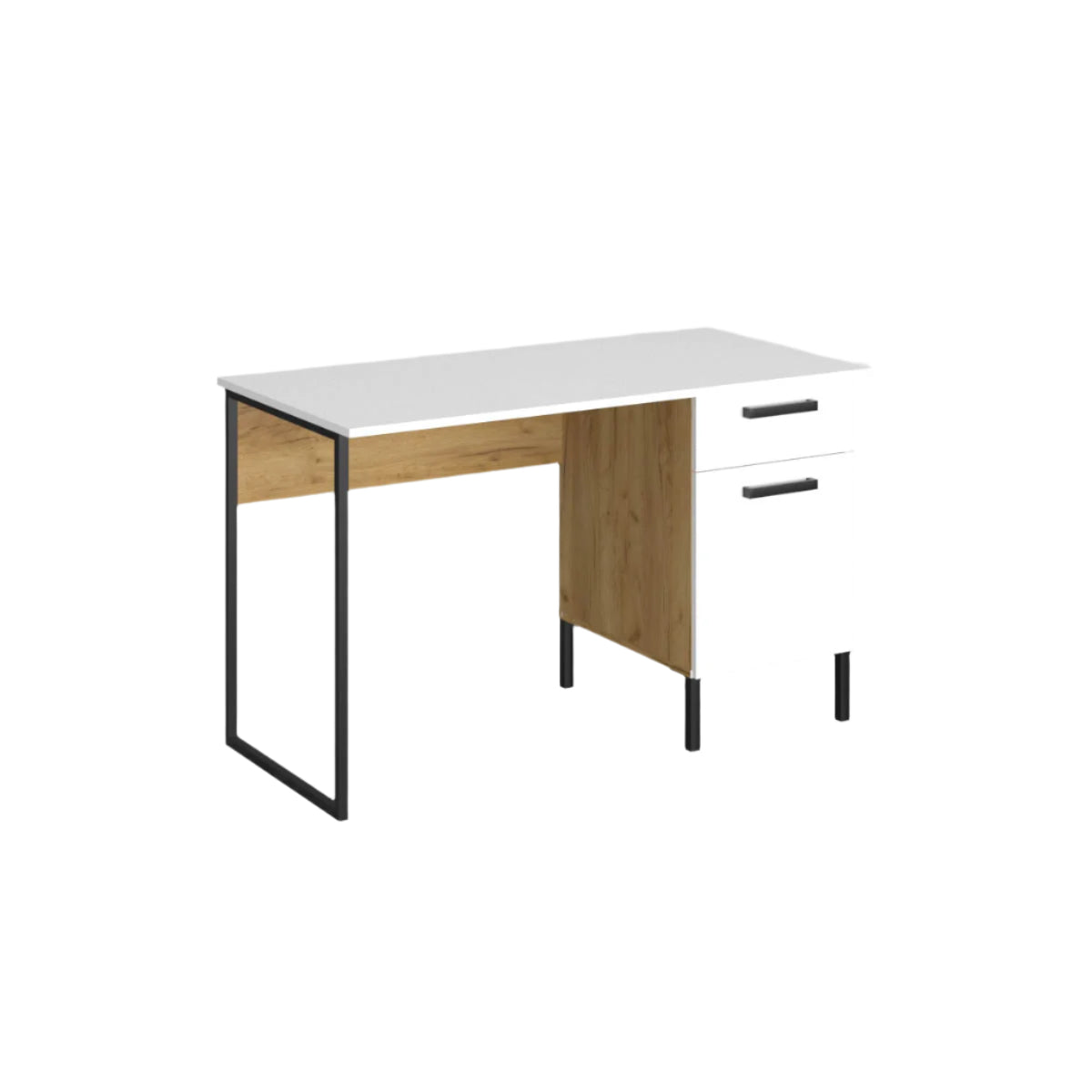 Γραφείο Santes Χρυσό Δρυς Λευκό 120x60x74