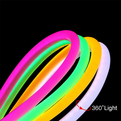 NEOTUBE 70596 Ταινία Neon Flex LED 12W/m 720lm/m 360° DC 220-240V Αδιάβροχο IP65 120 x SMD2835 Chip/m Ultra Θερμό Λευκό 2200K Dimmable - Sanan SMD Chip - Μ100 x Π1.3 x Υ1.3