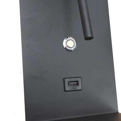 Φωτιστικό Τοίχου LED 3W 3000K Μαύρο 12x16.5x22.5