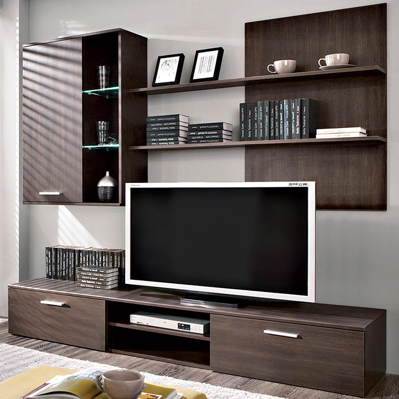 Σύνθετο Σαλονιού Salome LED Wenge 200x41x190