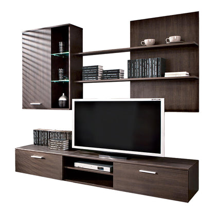 Σύνθετο Σαλονιού Salome LED Wenge 200x41x190