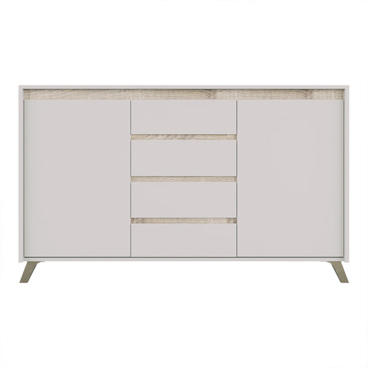 Μπουφές Belka Κρεμ με Oak 155x45x93,7