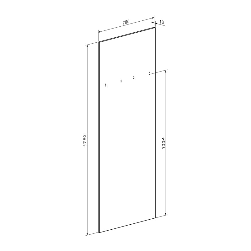 Έπιπλο Εισόδου Ansia Καρυδί Oak 210x44,7x175