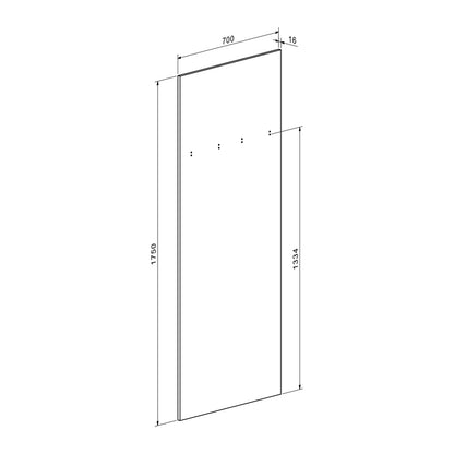Έπιπλο Εισόδου Ansia Καρυδί Oak 210x44,7x175