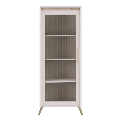 Σύνθετο Σαλονιού Belka Κρεμ με Oak 210,6x45x152,6