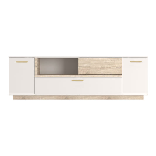 Σύνθετο Σαλονιού Norda Κρεμ με Oak 187x40x58.4