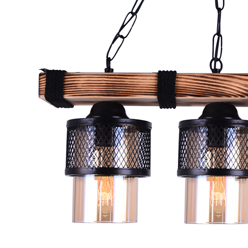 Φωτιστικό Οροφής Τρίφωτο PWL-1046 Ε27 Μαύρο-Καρυδί 50x15x65