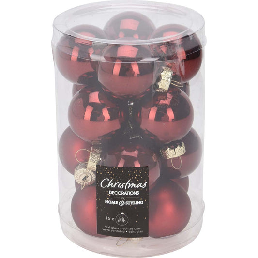 Μπάλα Γυάλινη Μπορντώ 4εκ S/16