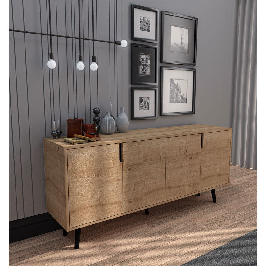 Μπουφές Sennan Μελαμίνης Oak 180x45x80