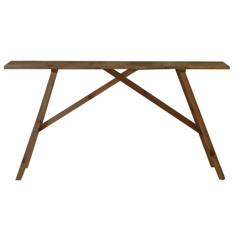 Κονσόλα Roosevelt Καρυδί Ξύλο Πεύκου 35mm Καρυδί 119x29x80