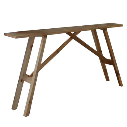 Κονσόλα Roosevelt Καρυδί Ξύλο Πεύκου 35mm Καρυδί 119x29x80