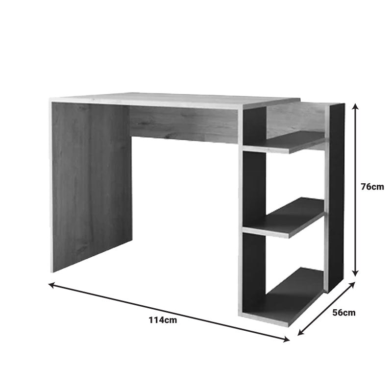 Γραφείο Εργασίας Toska σε Oak-Ανθρακί Απόχρωση 114x56x76