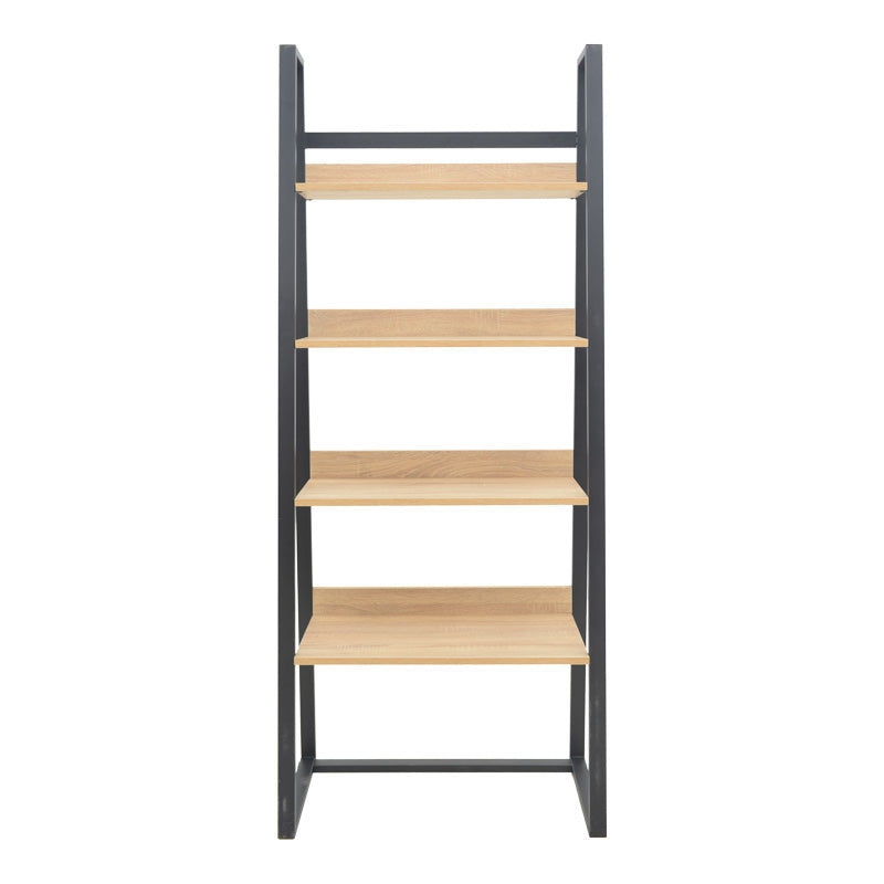 Βιβλιοθήκη Ryder σε Oak-Μαύρη Απόχρωση 75x36x185