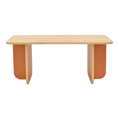 Τραπέζι Bοca σε Oak-Κεραμιδί Απόχρωση 100x60x42