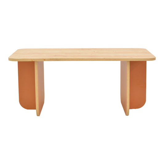 Τραπέζι Bοca σε Oak-Κεραμιδί Απόχρωση 100x60x42