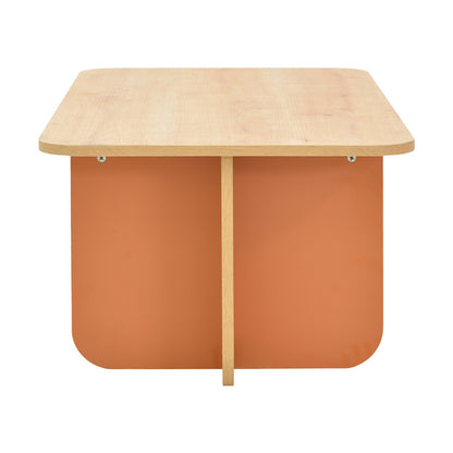 Τραπέζι Bοca σε Oak-Κεραμιδί Απόχρωση 100x60x42