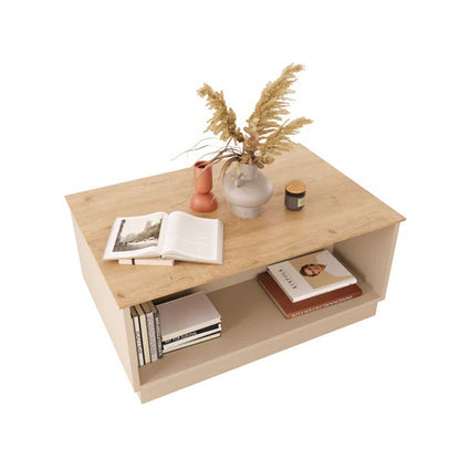 Τραπέζι Monik σε Oak-Ανοιχτό Γκρι Απόχρωση 90x56x40