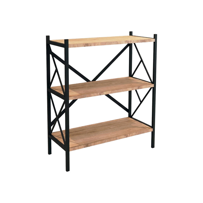 Ραφιέρα Επιδαπέδια Althea Oak με Μαύρο Μέταλλο 60x30x90