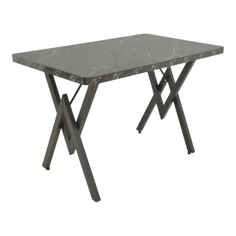 Τραπέζι Vertex Μαύρο Μαρμάρου και Μέταλλο 110x70x72
