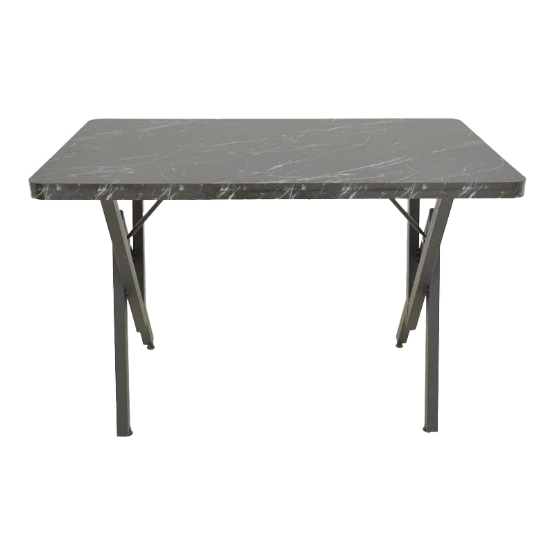 Τραπέζι Vertex Μαύρο Μαρμάρου και Μέταλλο 110x70x72