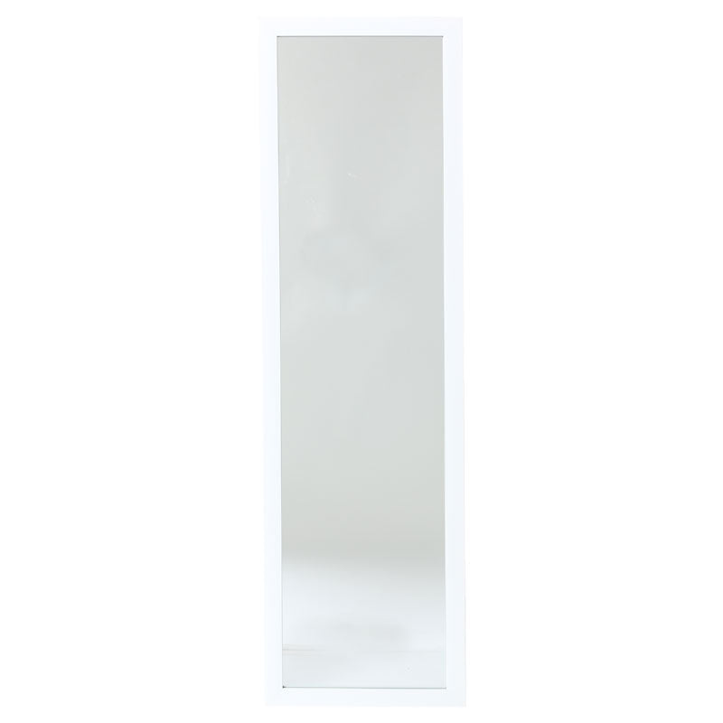 Καθρέπτης Δαπέδου Pwd-0112 Polyresin-Γυαλί Λευκό 39X35.5X125