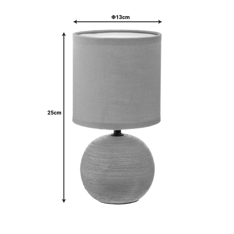 Επιτραπέζιο Φωτιστικό PWL-1210 Ε14 60W Κεραμικό Χακί Φ13x25