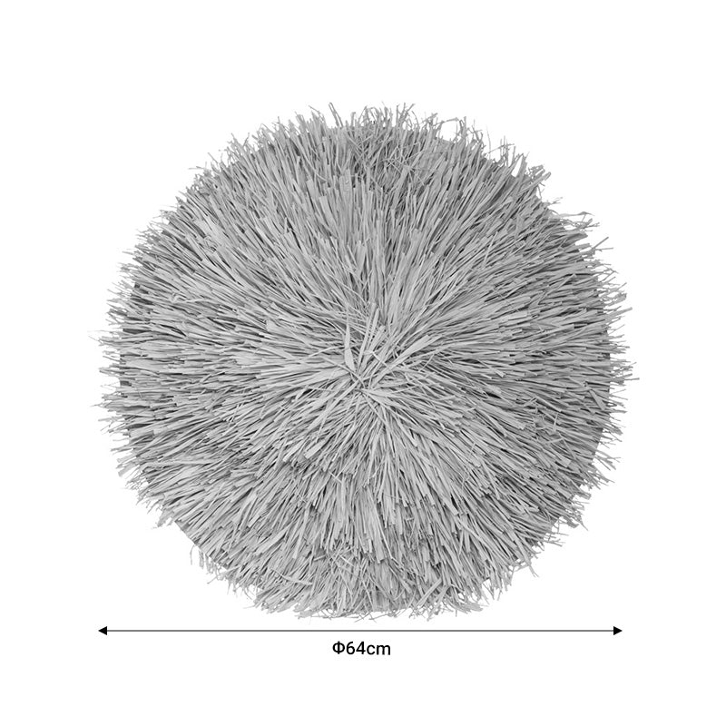 Διακοσμητικό Τοίχου Alaina Φυσικό Χρώμα MDF-Ψάθα Φ64x4