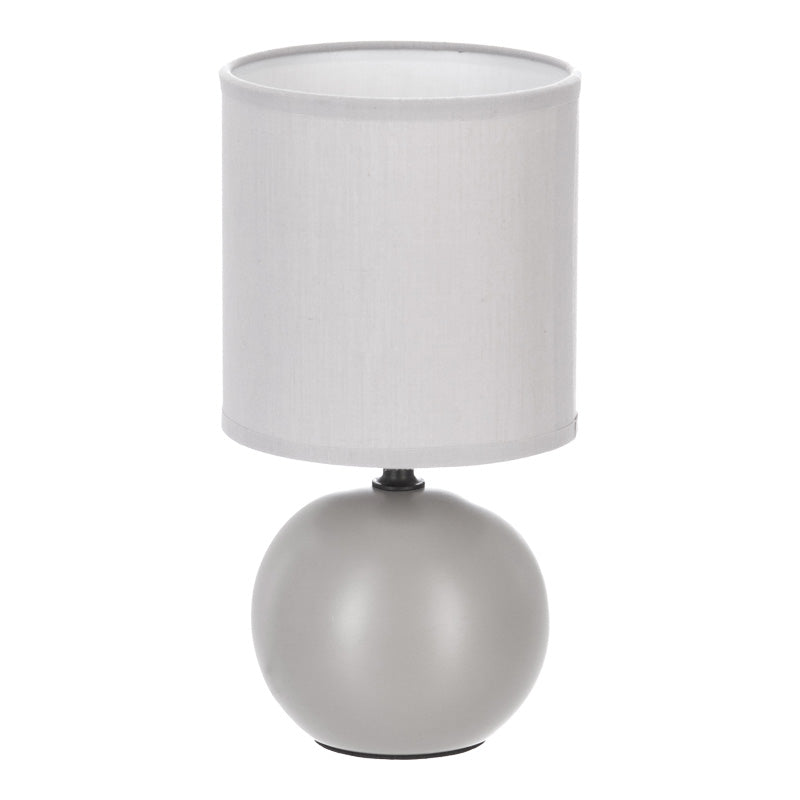 Επιτραπέζιο Φωτιστικό PWL-1210 Ε14 Κεραμικό σε Γκρι Απόχρωση Φ13x25