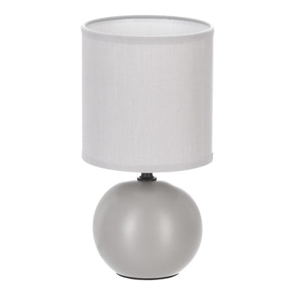 Επιτραπέζιο Φωτιστικό PWL-1210 Ε14 Κεραμικό σε Γκρι Απόχρωση Φ13x25