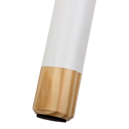 Παιδικό Σκαμπό Kevou MDF-Ξύλο Πεύκου σε Λευκή με Φυσική Απόχρωση Φ24x25.7