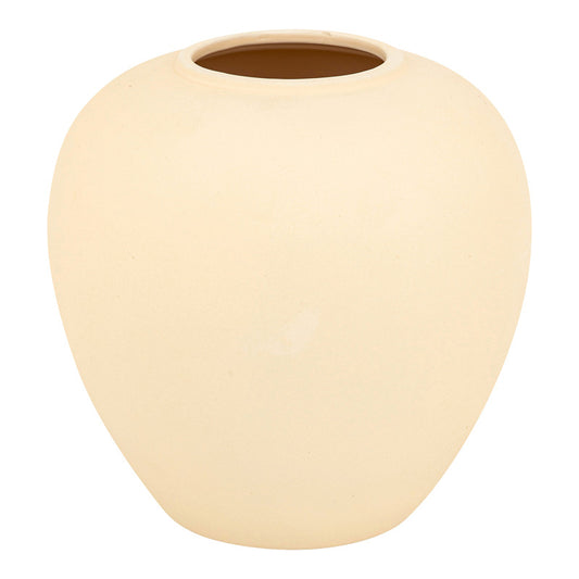 Βάζο Vegen Κεραμικό σε Εκρού Απόχρωση Φ22x24