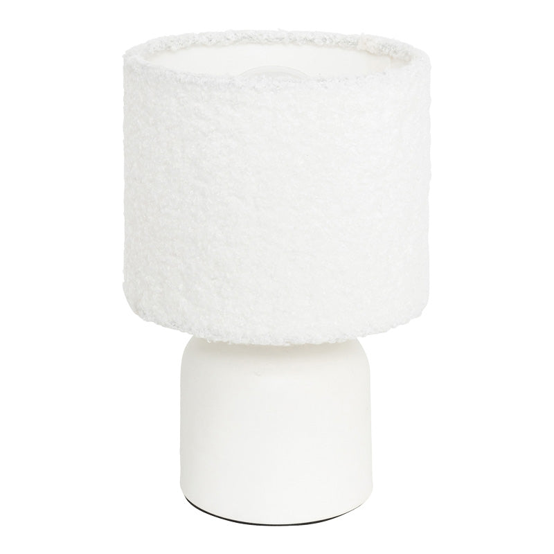 Επιτραπέζιο Φωτιστικό Jela σε Λευκή Απόχρωση Φ14x22