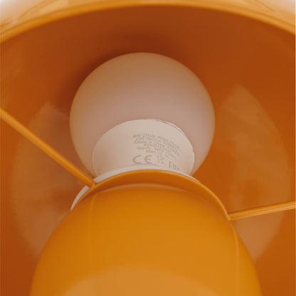 Επιτραπέζιο Φωτιστικό Mushi Μέταλλο σε Κίτρινη Απόχρωση Φ20x24,5