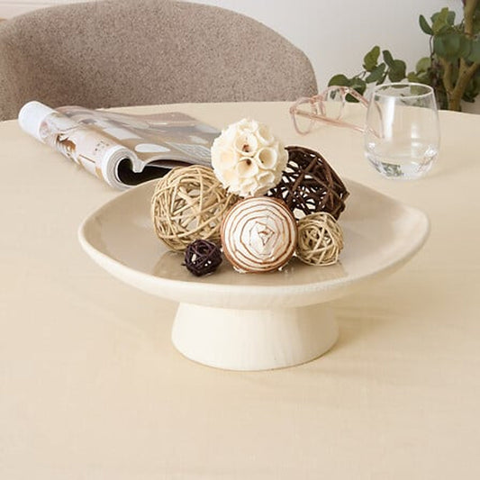 Διακοσμητικό Μπωλ Orezan Κεραμικό Μπεζ Φ28x10