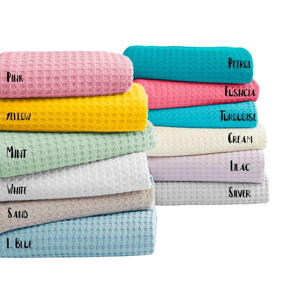 Πικέ Υπέρδιπλη Waffle Art 1990 230x240εκ Εκρού