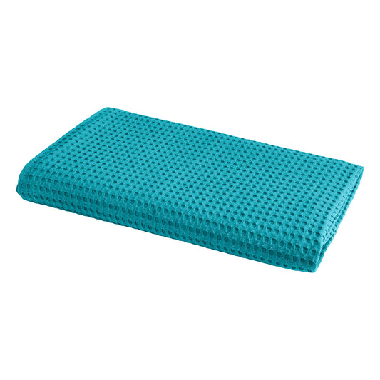 Πικέ Υπέρδιπλη Waffle Art 1990 230x240εκ Πετρόλ