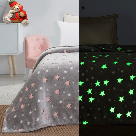 Κουβέρτα Υπέρδιπλη Φωσφορίζουσα Flash Art 1991 220x240εκ Γκρι