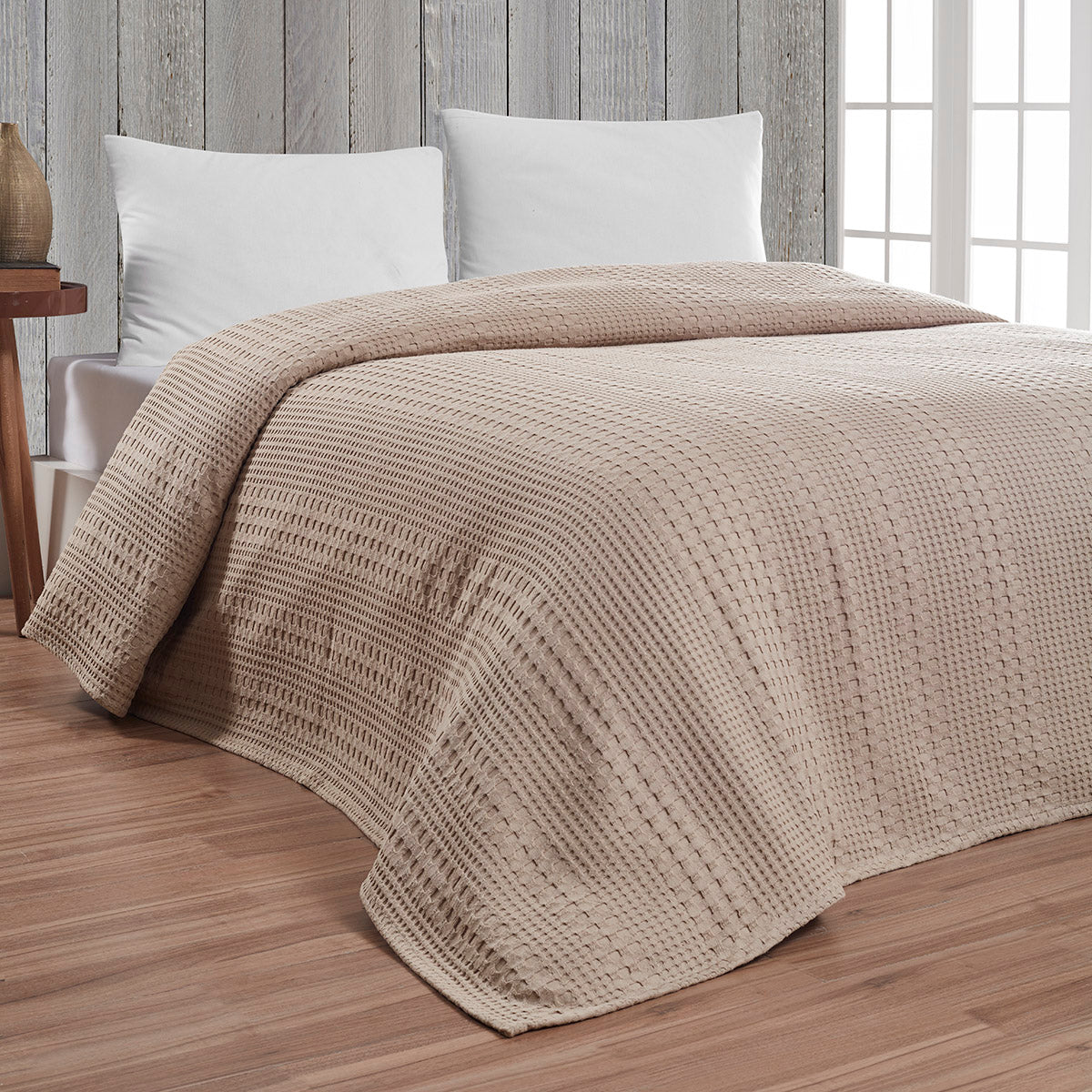 Πικέ Μονή Division Αrt 1995 Μπεζ 170x240εκ