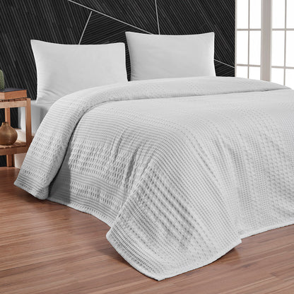 Πικέ Υπέρδιπλη Division Αrt 1995 Λευκό 230x240εκ