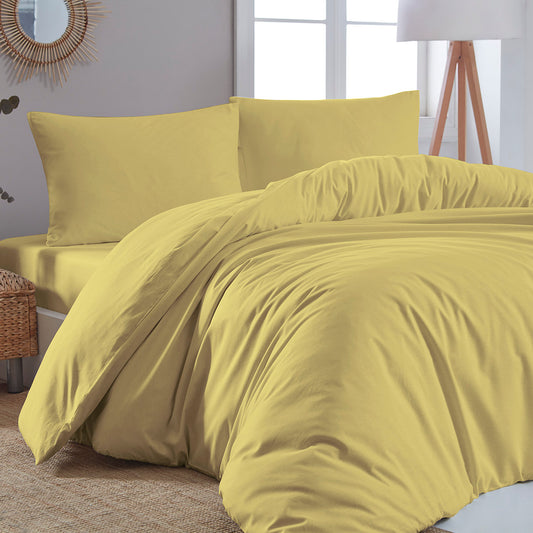 Παπλωματοθήκη Μονή Μονόχρωμη Art 1999 170x250εκ Κίτρινο