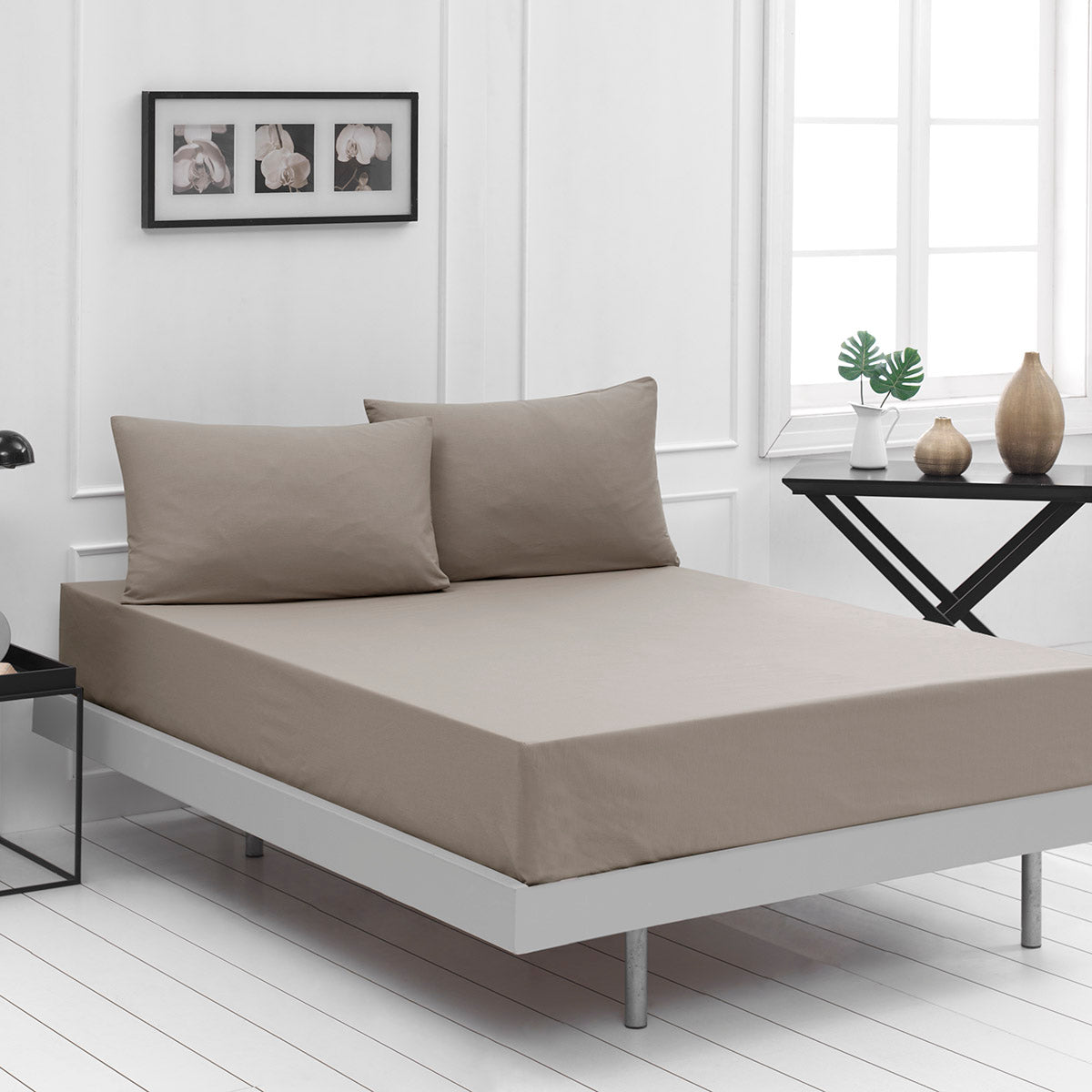 Ζεύγος Μαξιλαροθήκες Μονόχρωμες Art 1999 52x73εκ Μπεζ